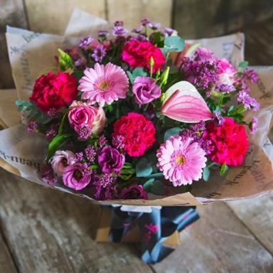 Grand Wrapped Bouquet – JJ's Flower Shop