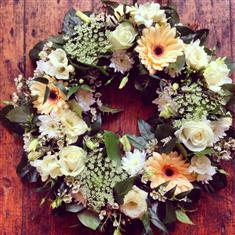 Peach and Cream Wreath