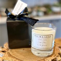 Plum &amp; Leaf Candle