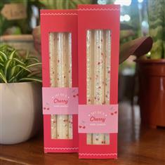 Cherry Taper Candles