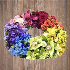 Rainbow Wreath