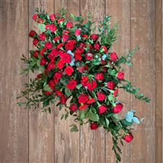 Rose &amp; Carnation Casket Spray