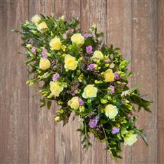Lilac &amp; Lemon Casket Spray