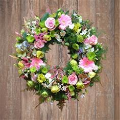 Pink and green