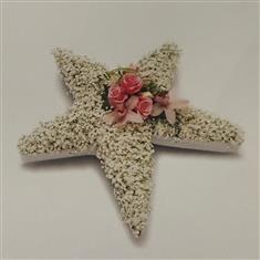 Floral Five Point Star