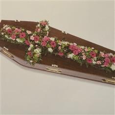 Floral Coffin Cross