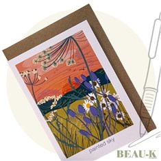 'Painted Sky' Wildflower Greetings Card
