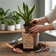 Houseplant Repotting Service